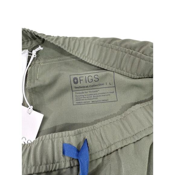 Figs Technical Collection Slim Tansen Jogger Scrub Pants Moss Men’s Large New - Picture 3 of 10